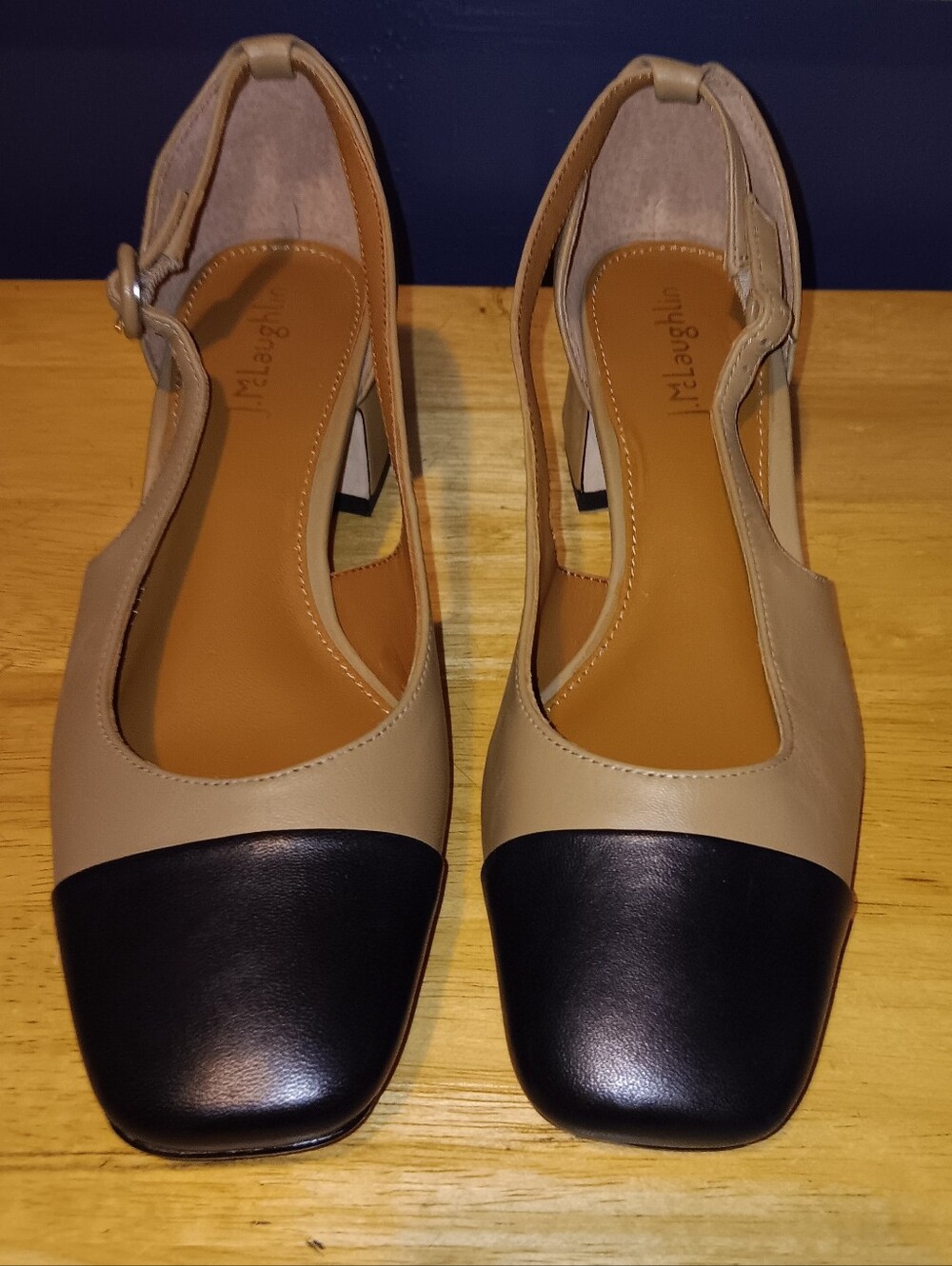 J Mclaughlin Leather Slingback Pumps Size 6